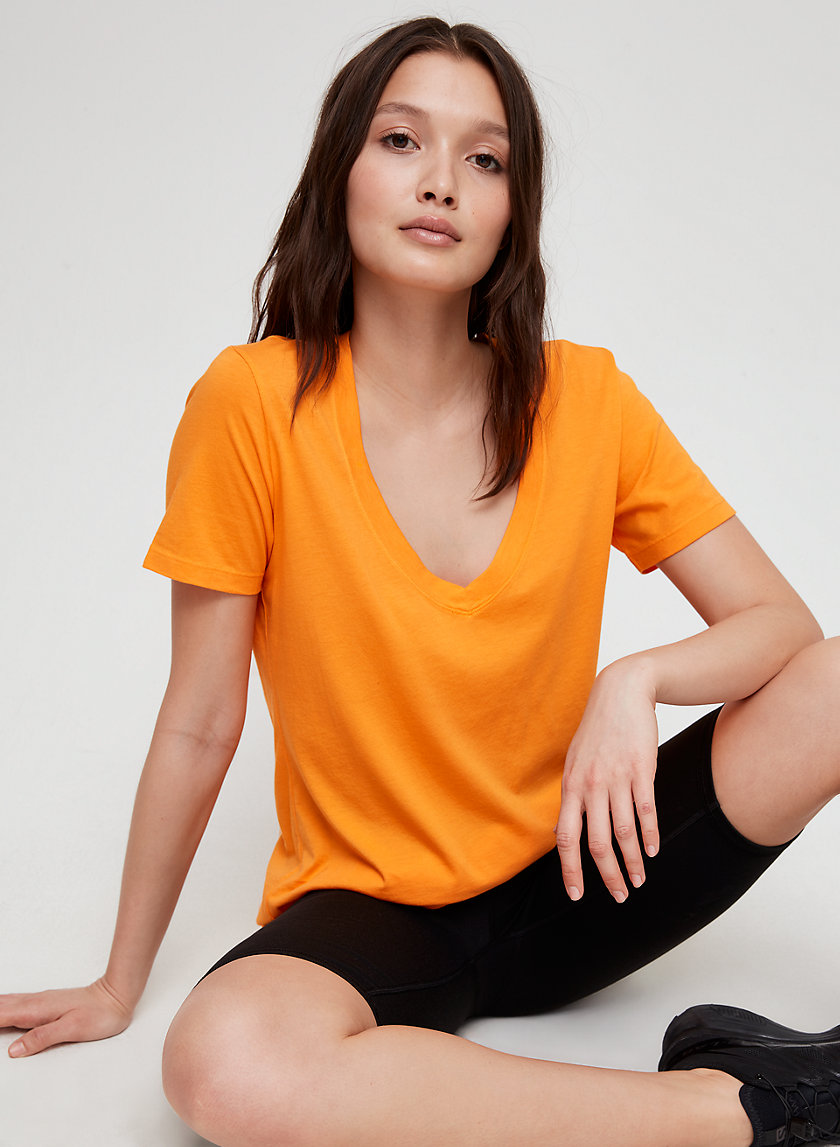 FOUNDATION V-NECK - Cotton-blend, V-neck t-shirt FOUNDATION V-NECK - Cotton-blend, V-neck t-shirt