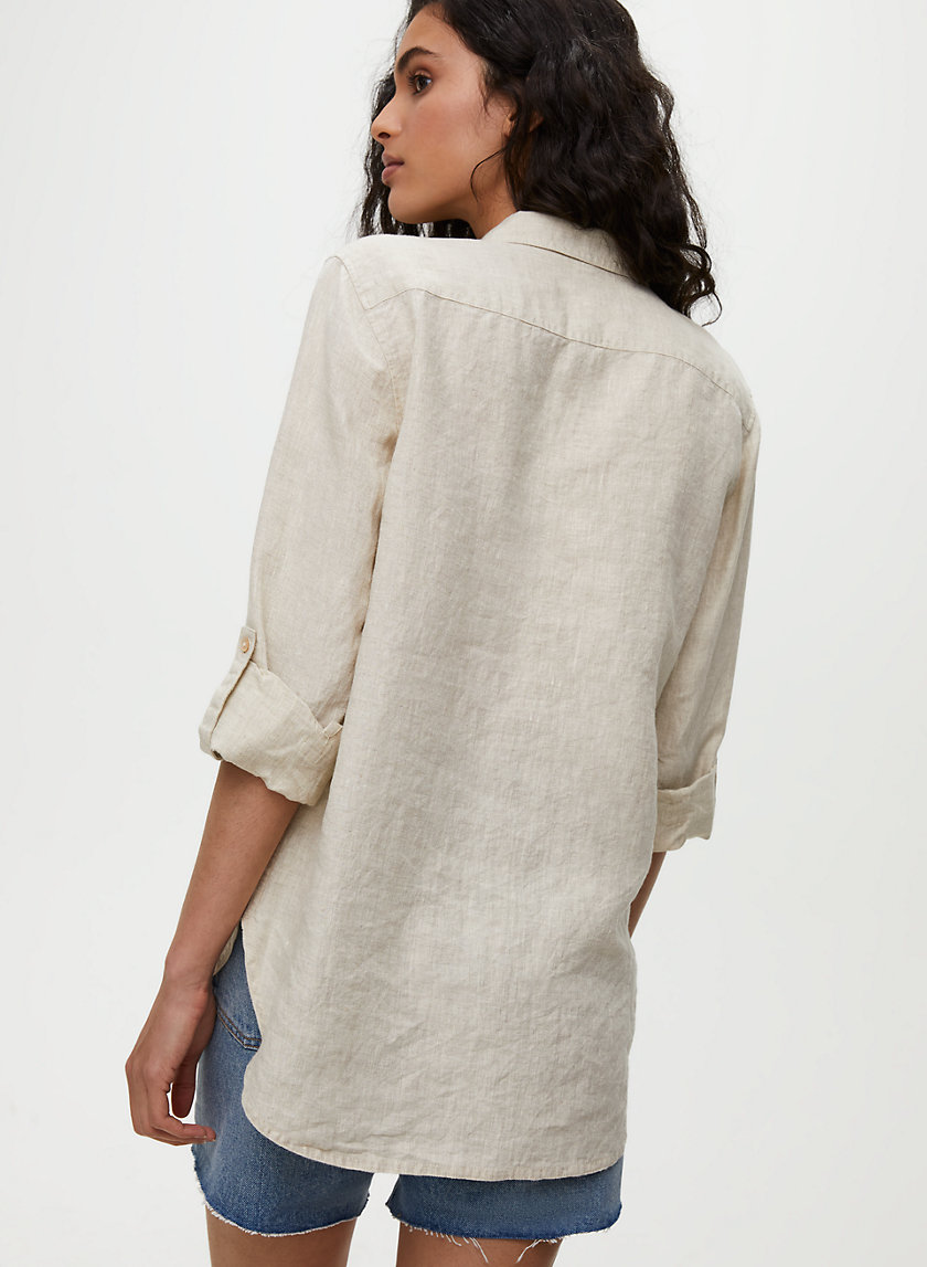 UTILITY BUTTON-UP - Linen button-up shirt UTILITY BUTTON-UP - Linen button-up shirt