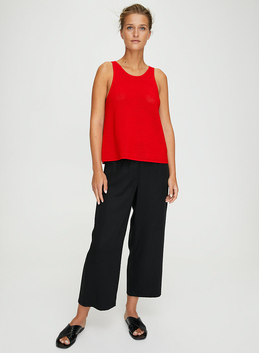 EUGENIE KNIT TOP - Open knit tank top EUGENIE KNIT TOP - Open knit tank top