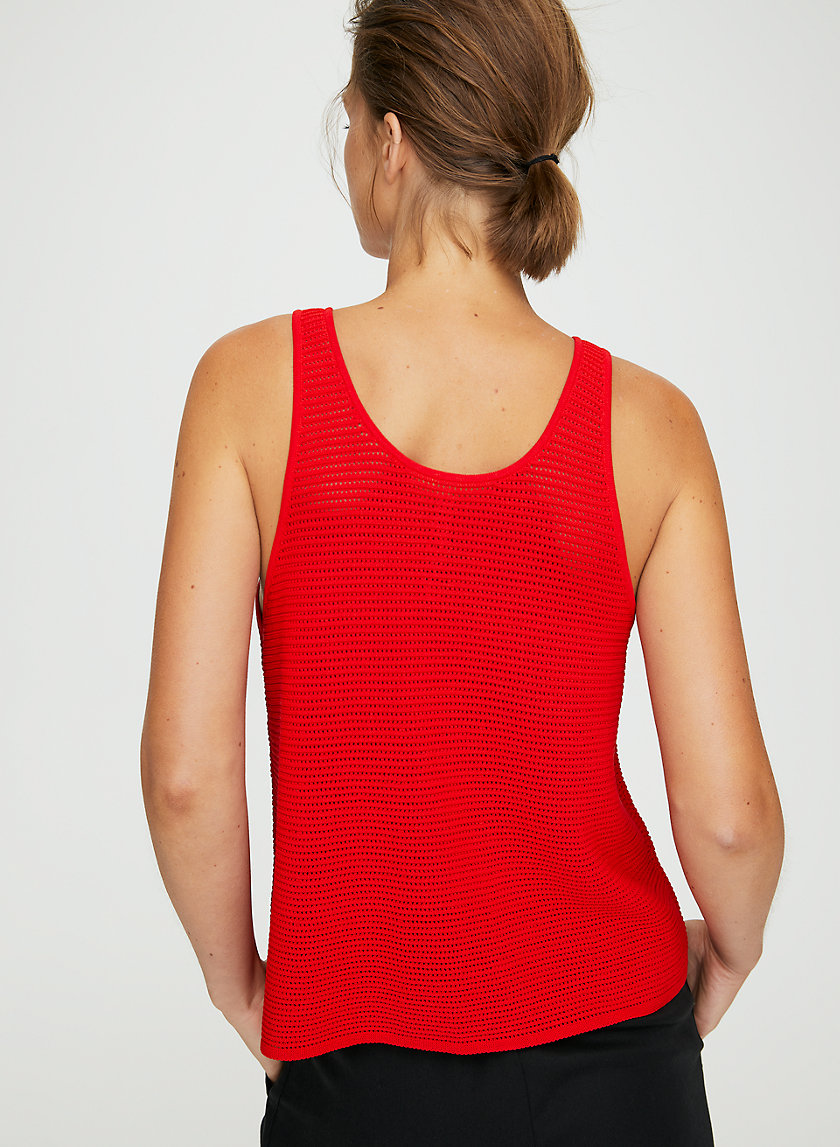 EUGENIE KNIT TOP - Open knit tank top EUGENIE KNIT TOP - Open knit tank top
