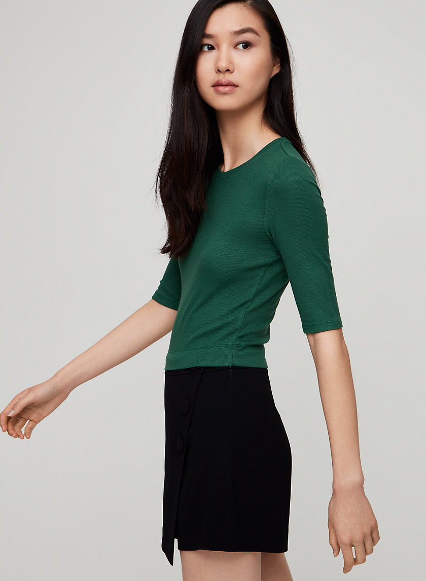 ALONSO T-SHIRT - Ribbed, cropped t-shirt ALONSO T-SHIRT - Ribbed, cropped t-shirt