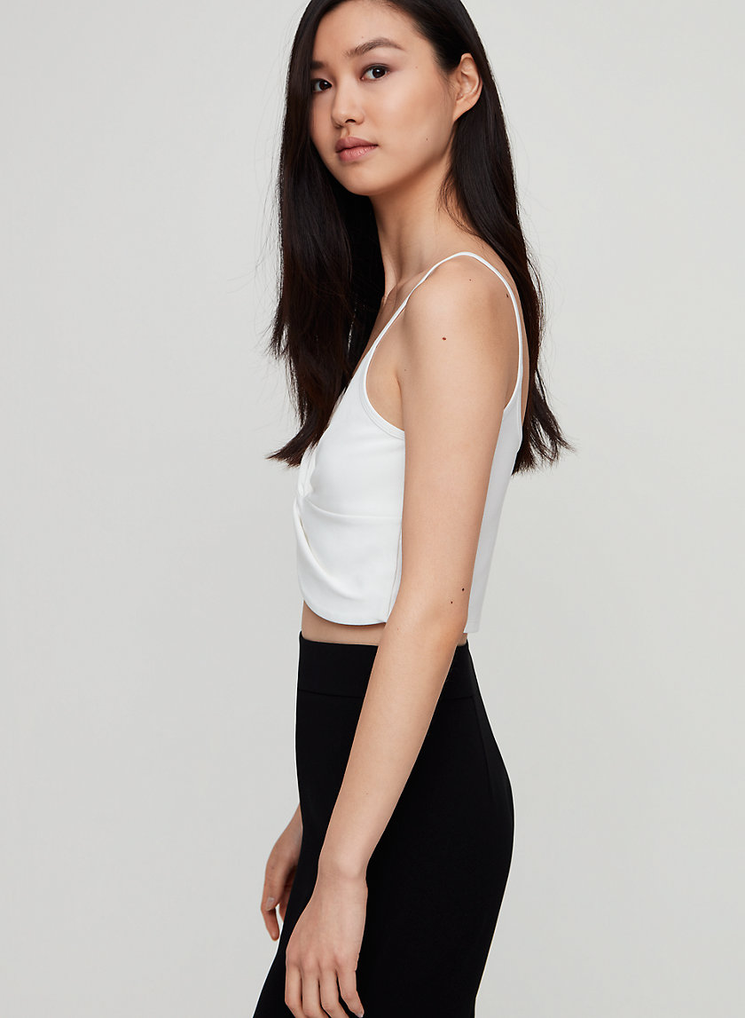 ALFIE TANK - Cropped, knotted front tank top ALFIE TANK - Cropped, knotted front tank top