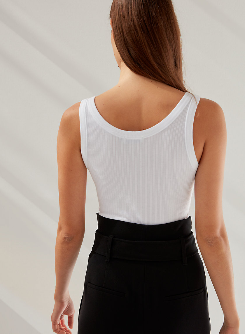 BRANDON TANK - Ribbed tank top BRANDON TANK - Ribbed tank top