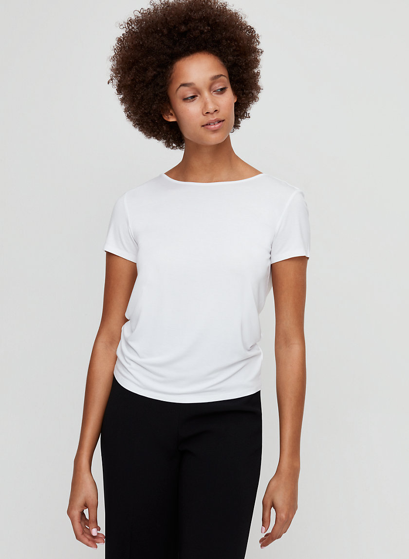 AMALIA T-SHIRT - Tie-back t-shirt AMALIA T-SHIRT - Tie-back t-shirt