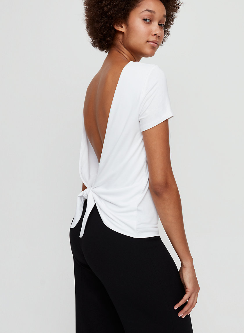 AMALIA T-SHIRT - Tie-back t-shirt AMALIA T-SHIRT - Tie-back t-shirt