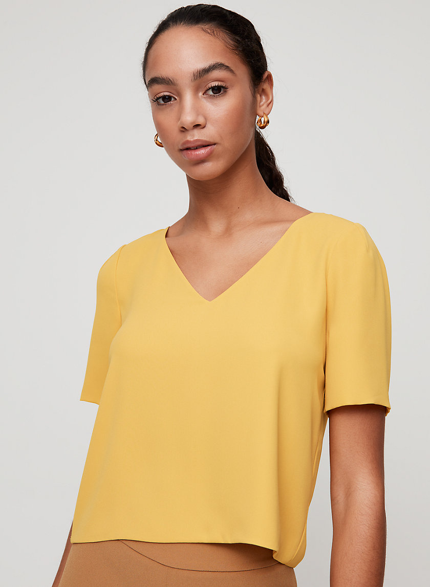 RANDY BLOUSE - Cropped, short-sleeve blouse RANDY BLOUSE - Cropped, short-sleeve blouse