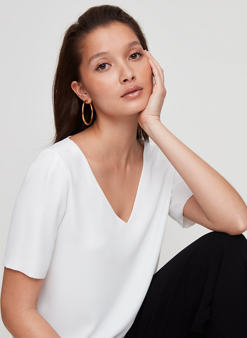 RANDY BLOUSE - Cropped, short-sleeve blouse RANDY BLOUSE - Cropped, short-sleeve blouse