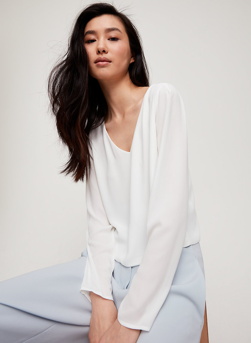 MURPHY LONGSLEEVE - Long-sleeve, V-neck blouse MURPHY LONGSLEEVE - Long-sleeve, V-neck blouse