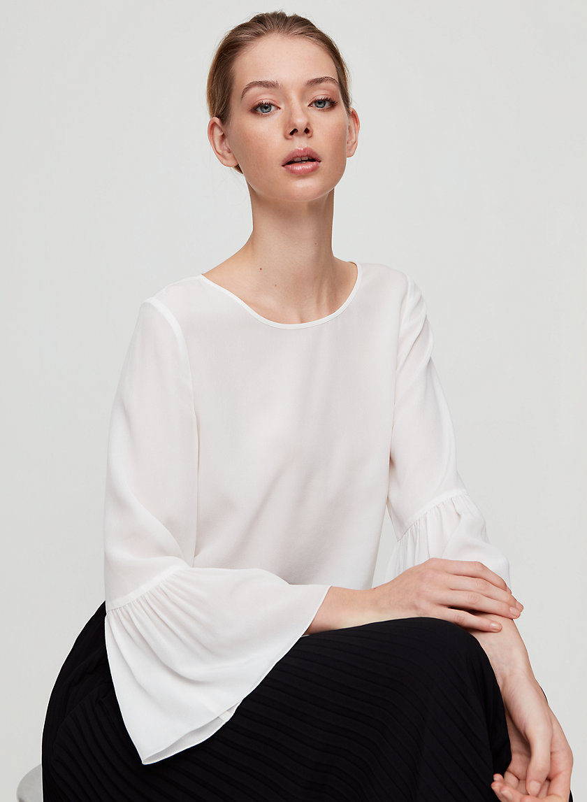 HUMBERT BLOUSE - Cropped, bell-sleeve blouse HUMBERT BLOUSE - Cropped, bell-sleeve blouse