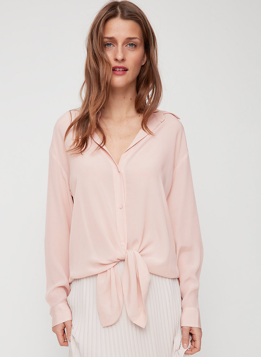 SERGE SHIRT - Relaxed, tie-front blouse SERGE SHIRT - Relaxed, tie-front blouse