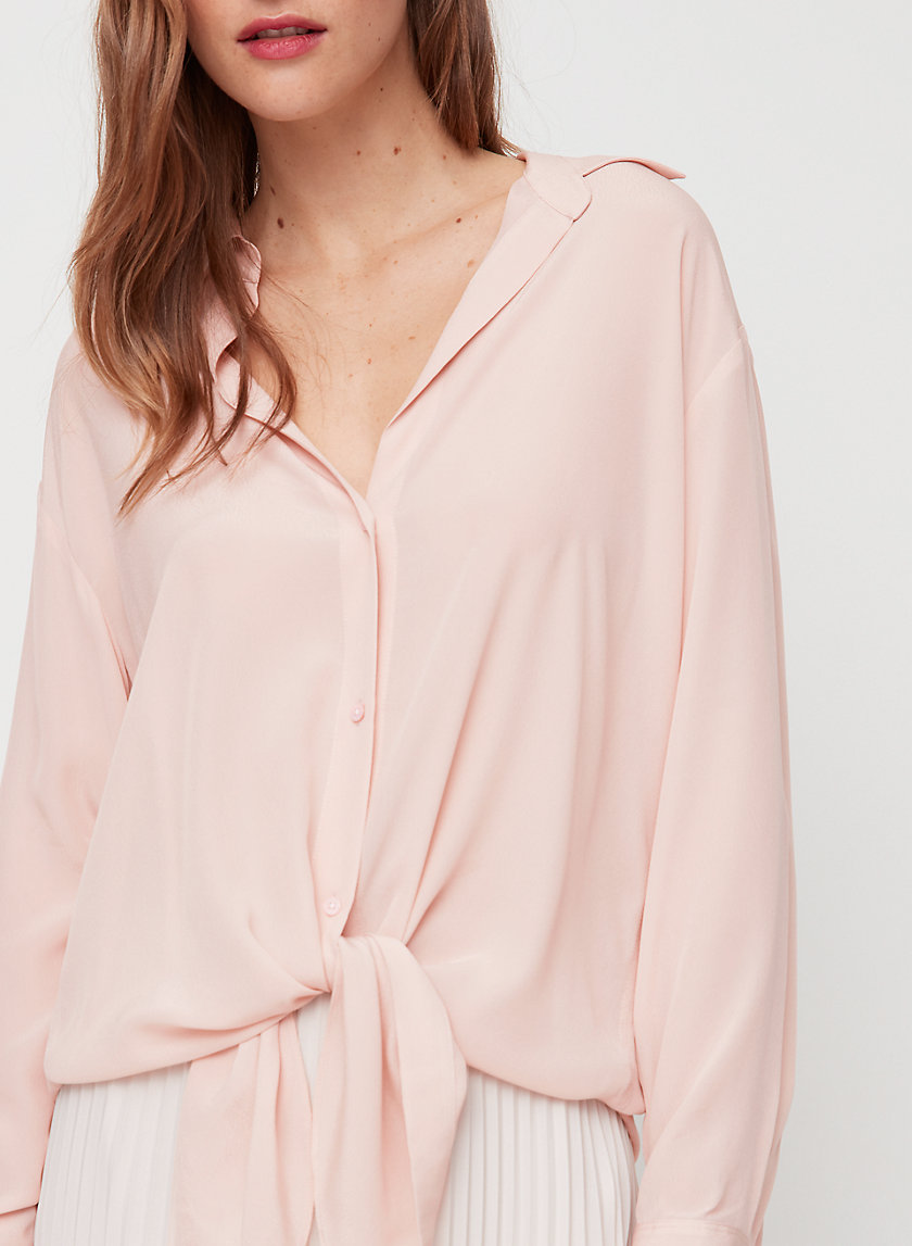 SERGE SHIRT - Relaxed, tie-front blouse SERGE SHIRT - Relaxed, tie-front blouse