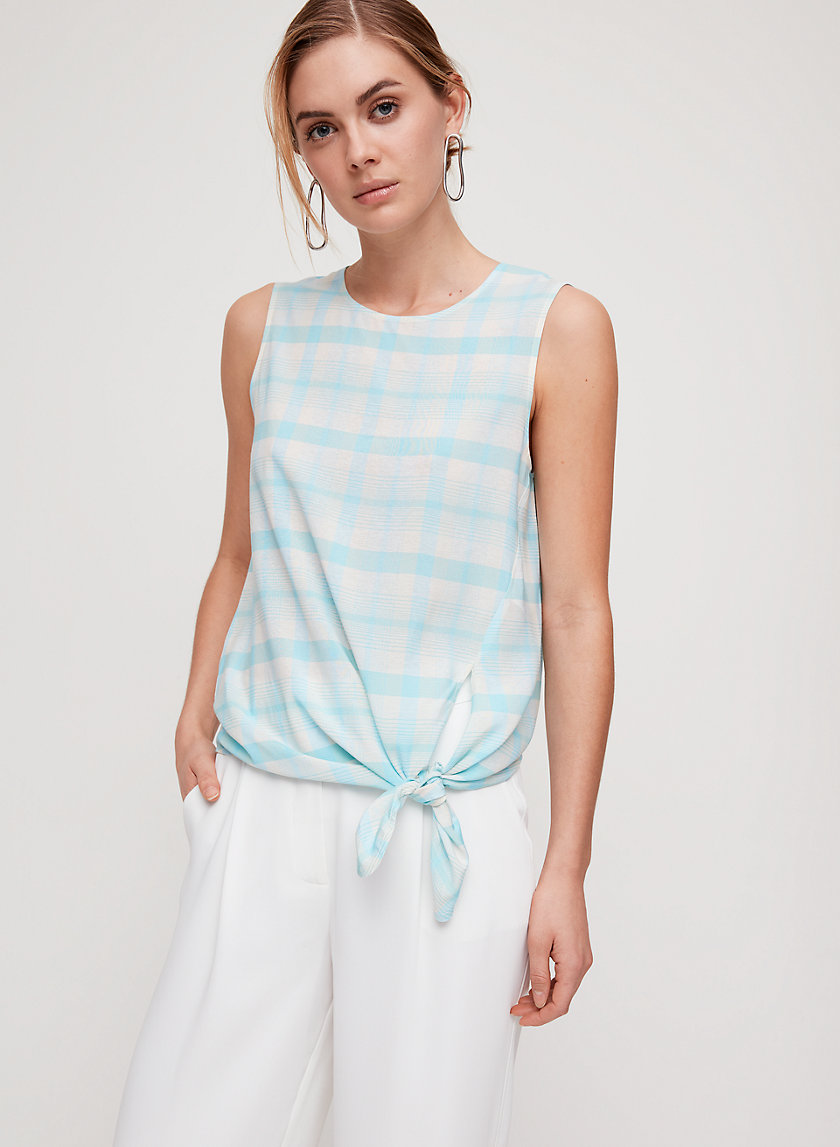 HOPKINS BLOUSE - Tie-Front Top HOPKINS BLOUSE - Tie-Front Top