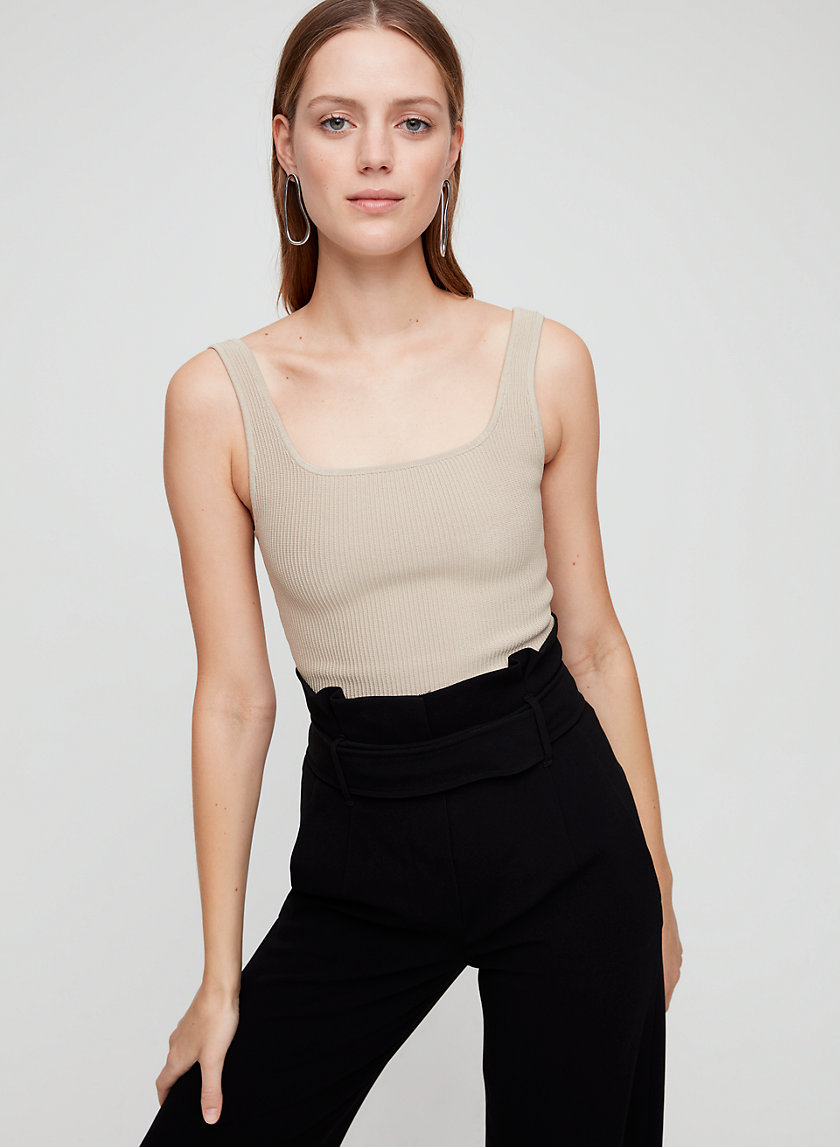 ARJUN LONG KNIT TOP - Ribbed, knit tank top ARJUN LONG KNIT TOP - Ribbed, knit tank top
