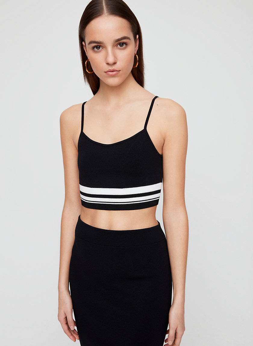 KENNETH KNIT TOP - Cropped, knit tank top KENNETH KNIT TOP - Cropped, knit tank top