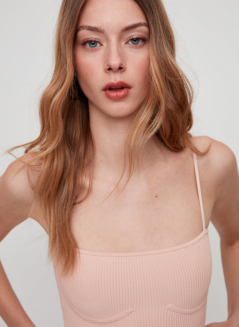 DENZELL TOP - Cropped, knit tank top DENZELL TOP - Cropped, knit tank top