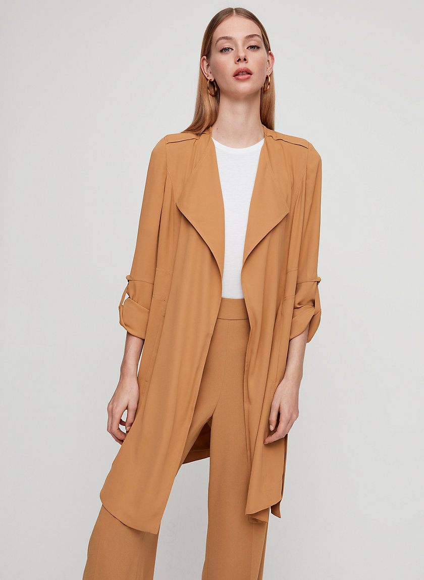 FLOWY TRENCH COAT - Flowy modern trench coat FLOWY TRENCH COAT - Flowy modern trench coat