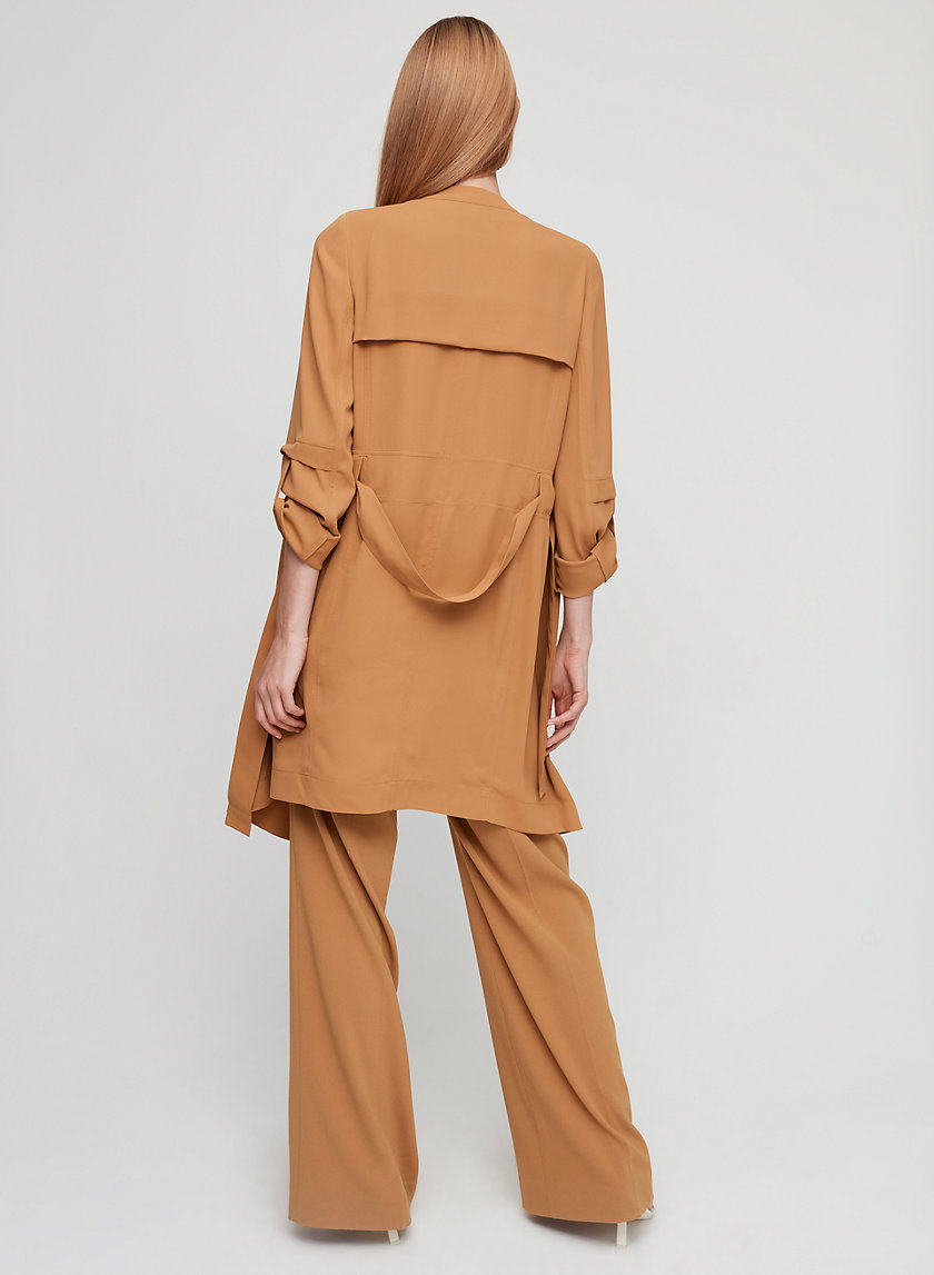 FLOWY TRENCH COAT - Flowy modern trench coat FLOWY TRENCH COAT - Flowy modern trench coat