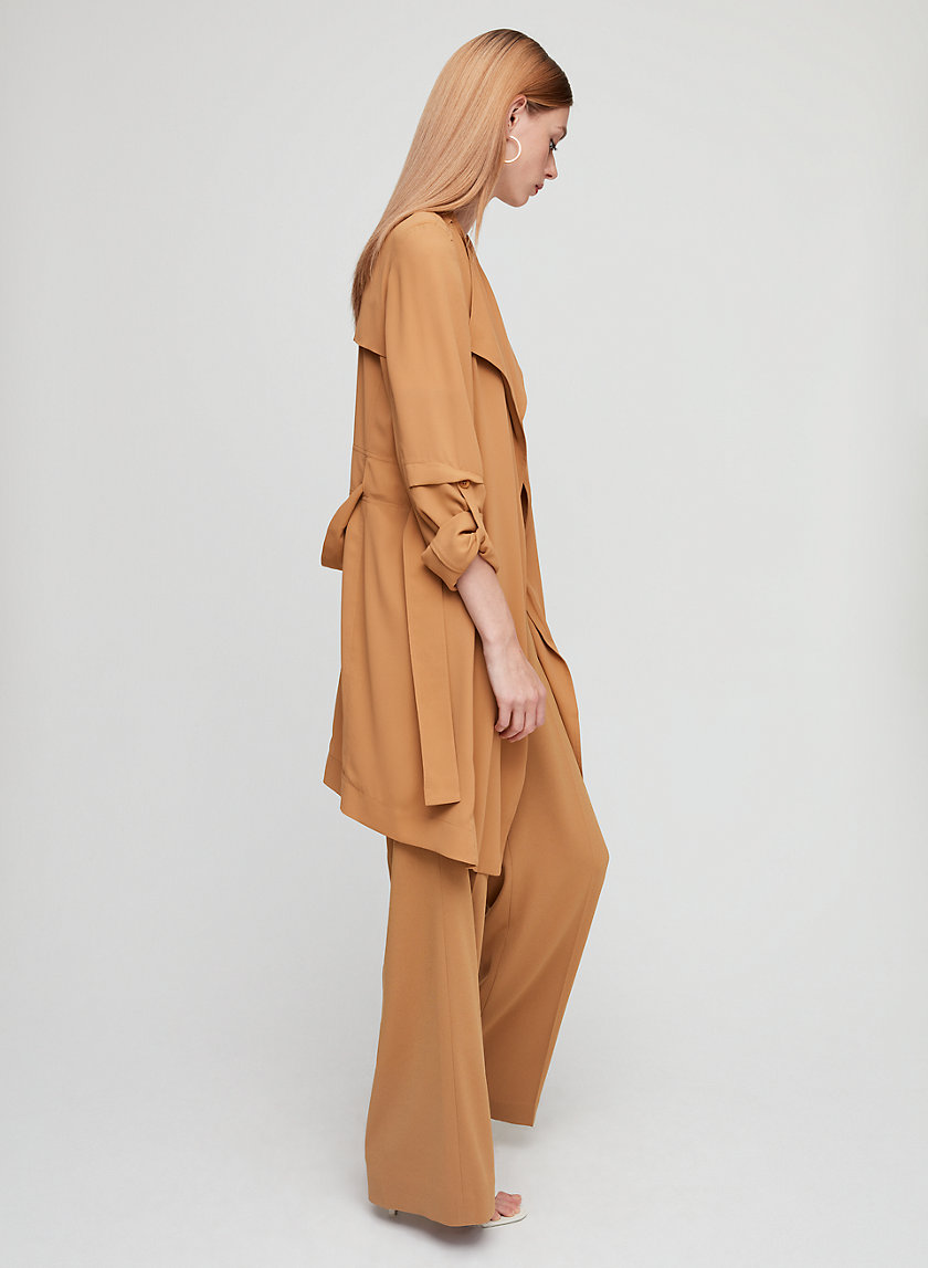FLOWY TRENCH COAT - Flowy modern trench coat FLOWY TRENCH COAT - Flowy modern trench coat