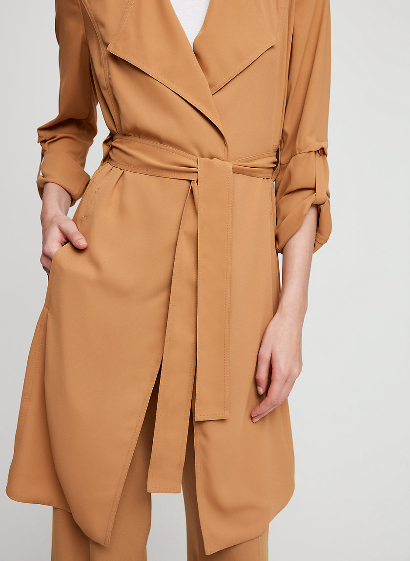 FLOWY TRENCH COAT - Flowy modern trench coat FLOWY TRENCH COAT - Flowy modern trench coat