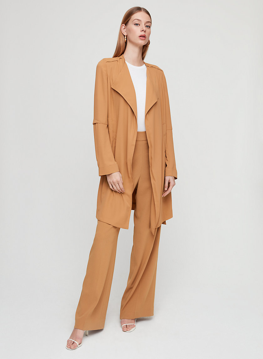 FLOWY TRENCH COAT - Flowy modern trench coat FLOWY TRENCH COAT - Flowy modern trench coat