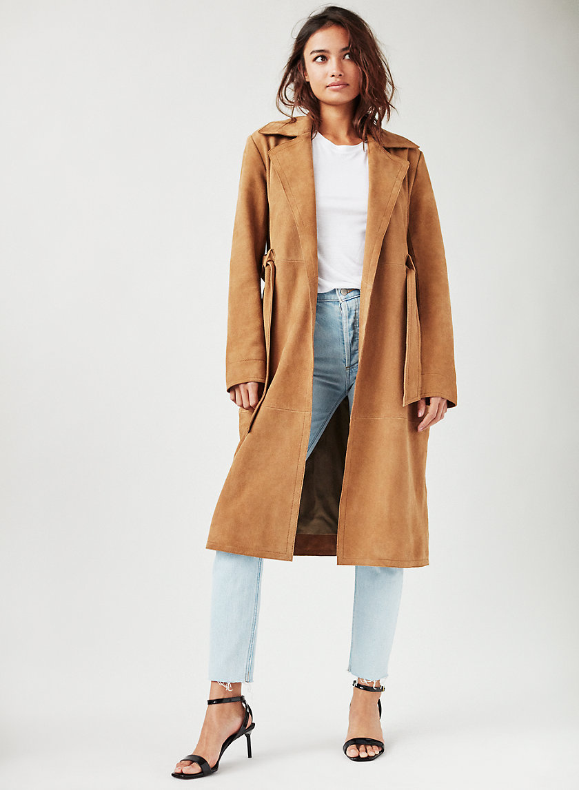 BONHAM TRENCH - Suede trench coat BONHAM TRENCH - Suede trench coat