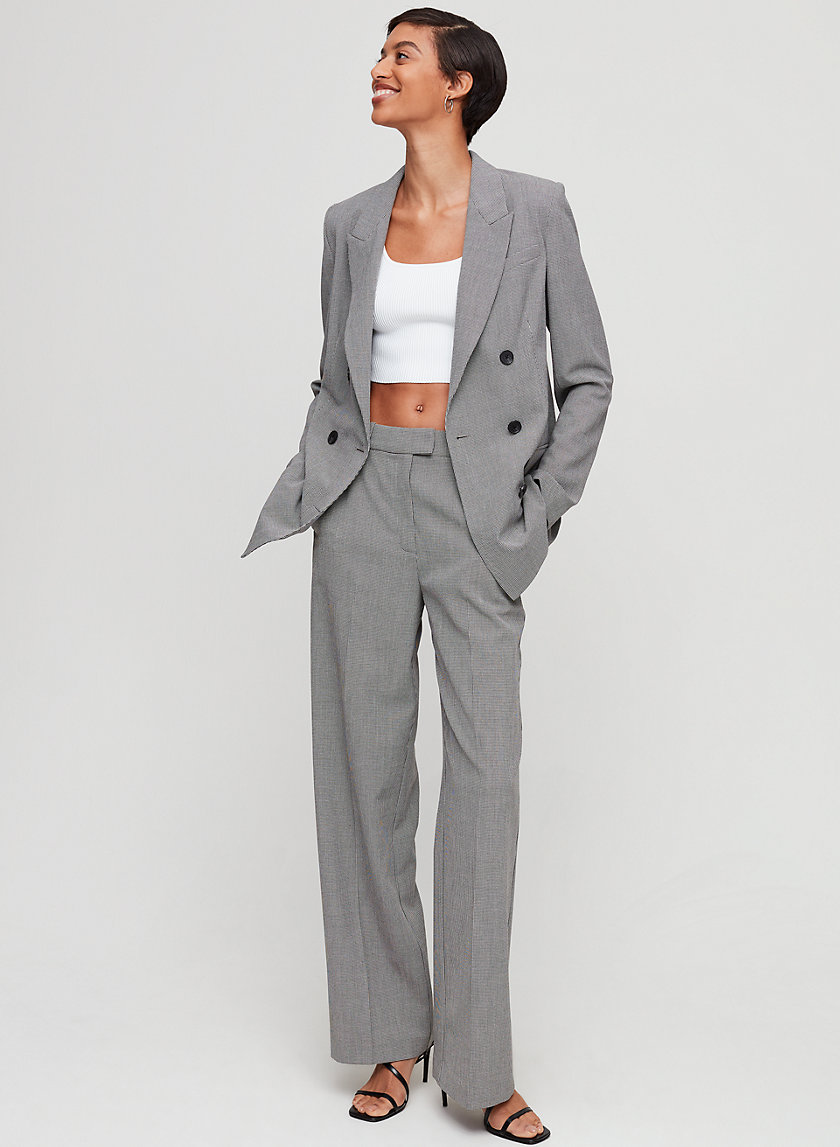 SAMUEL CHECK BLAZER - Double-breasted checked blazer SAMUEL CHECK BLAZER - Double-breasted checked blazer