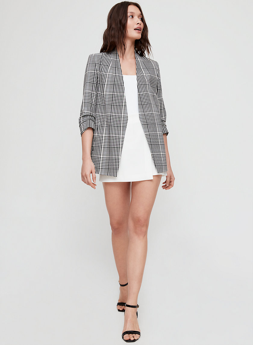 MACAULEY BLAZER - 3/4 sleeve plaid blazer MACAULEY BLAZER - 3/4 sleeve plaid blazer