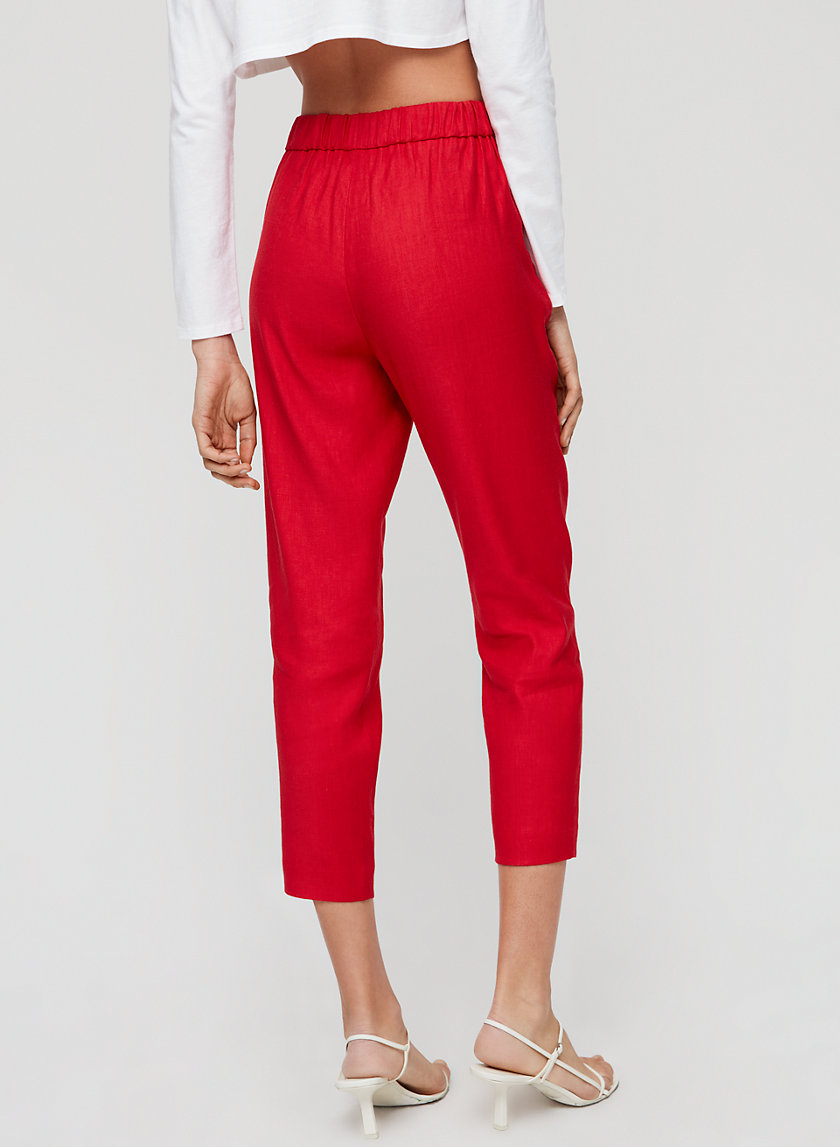 COHEN PANT LINEN - Cropped, pleated linen pant COHEN PANT LINEN - Cropped, pleated linen pant