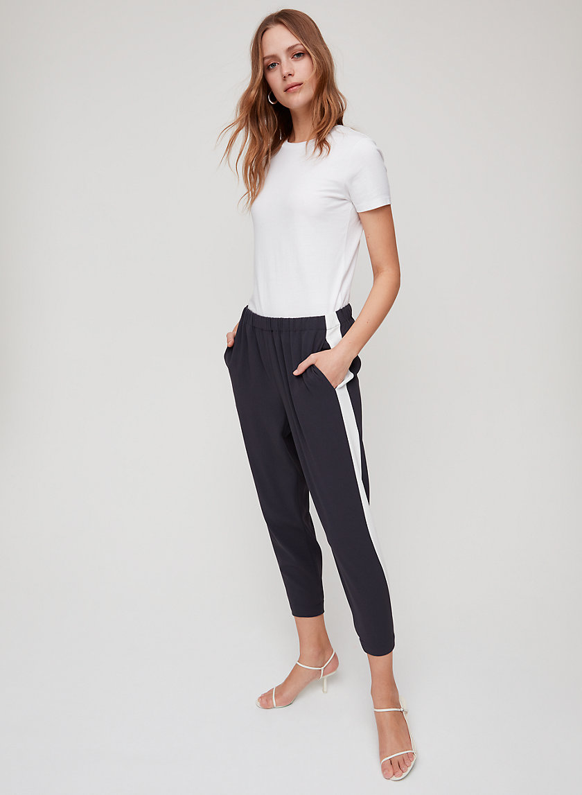 DEXTER PANT - Cropped dress pant with side stripe DEXTER PANT - Cropped dress pant with side stripe