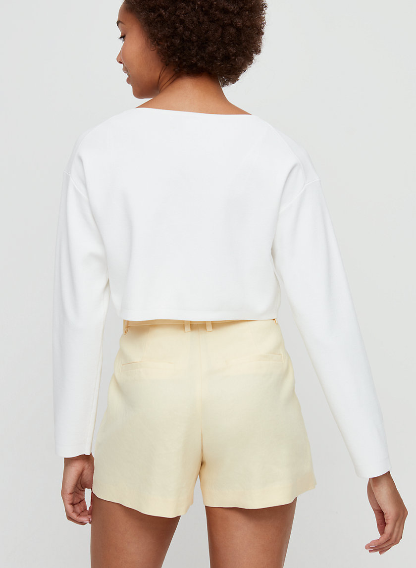 ASHER SHORT - Linen-blend paper-bag shorts ASHER SHORT - Linen-blend paper-bag shorts