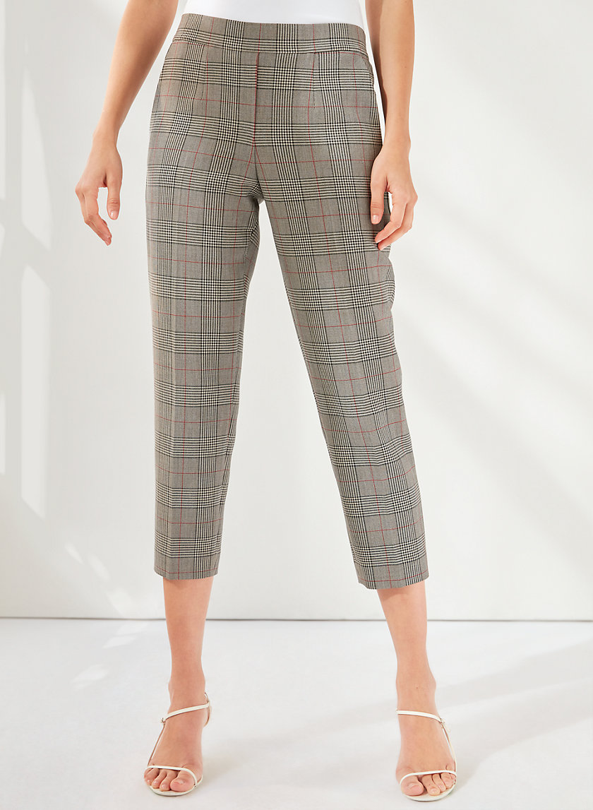 CONAN CHECK PANT - Cropped checked trousers CONAN CHECK PANT - Cropped checked trousers