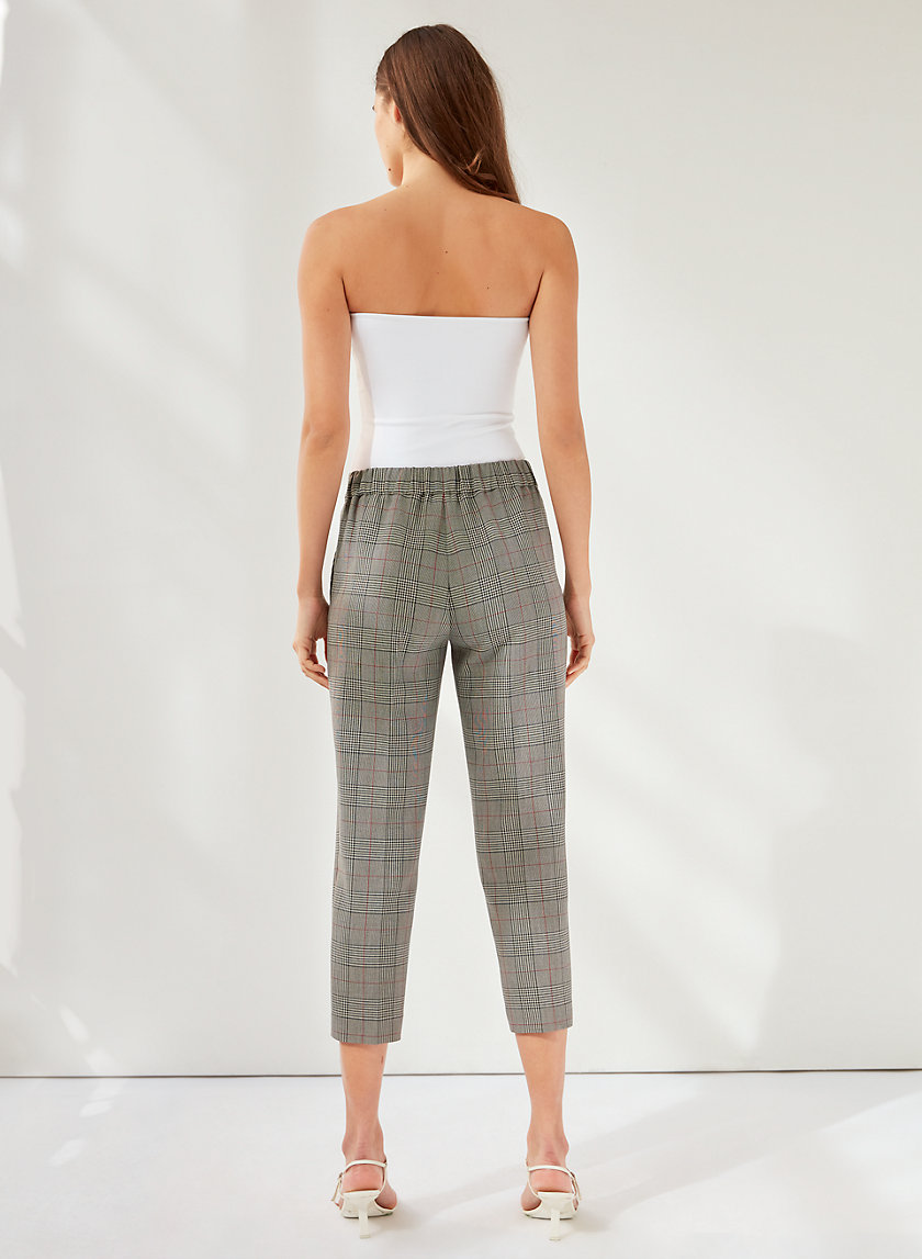 CONAN CHECK PANT - Cropped checked trousers CONAN CHECK PANT - Cropped checked trousers