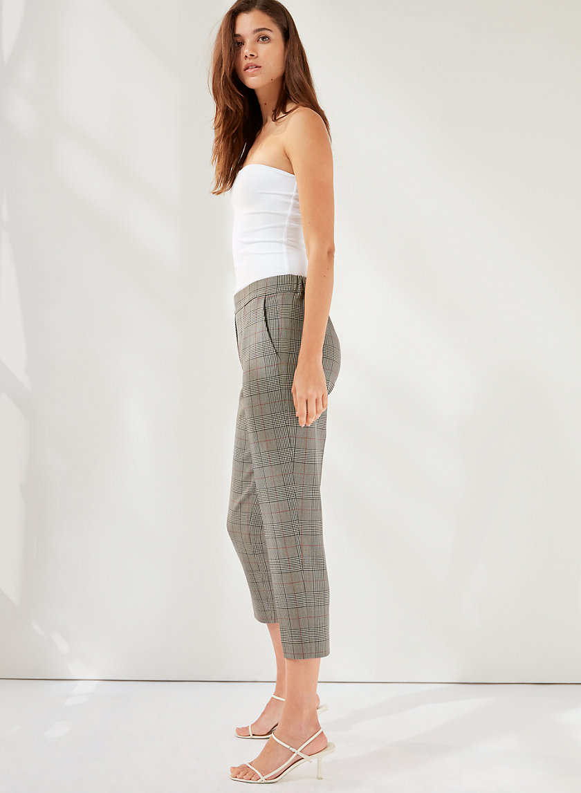 CONAN CHECK PANT - Cropped checked trousers CONAN CHECK PANT - Cropped checked trousers
