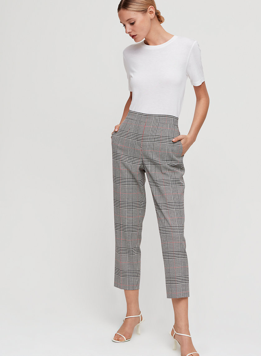 CONAN PANT - Cropped, plaid dress pant CONAN PANT - Cropped, plaid dress pant
