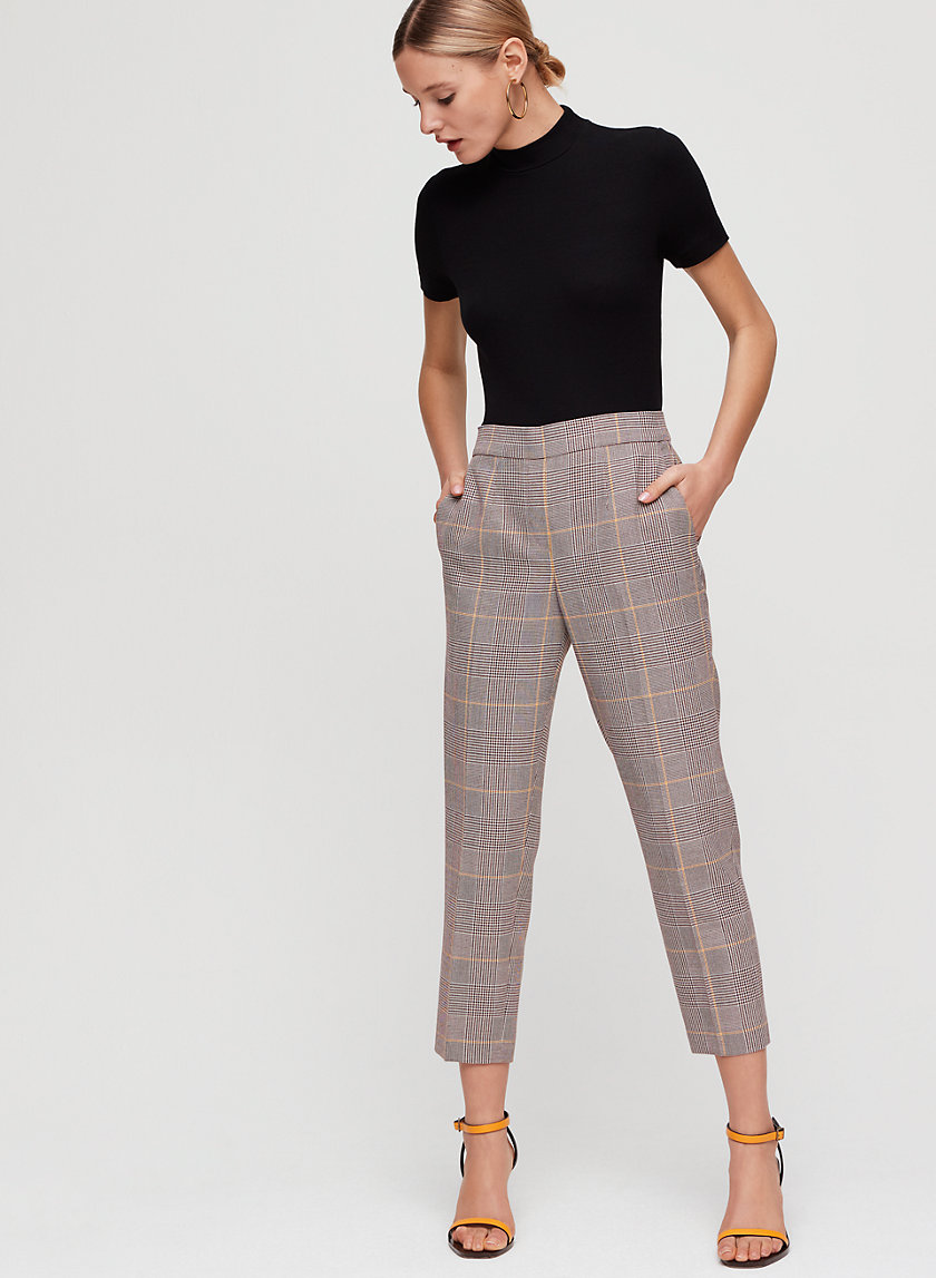 CONAN PANT - Cropped, checkered dress pant CONAN PANT - Cropped, checkered dress pant