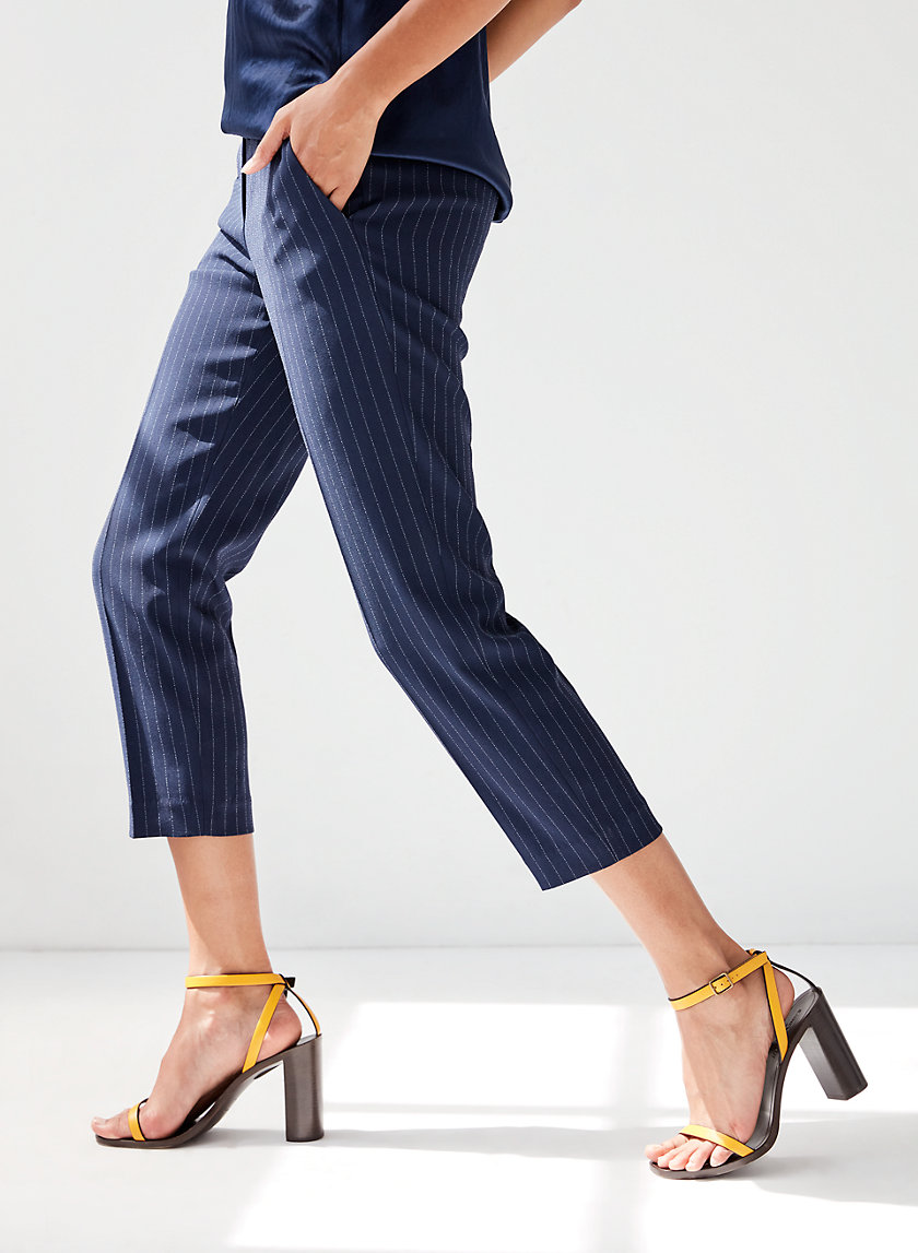 CONAN PANT - Cropped, pinstripe dress pant CONAN PANT - Cropped, pinstripe dress pant