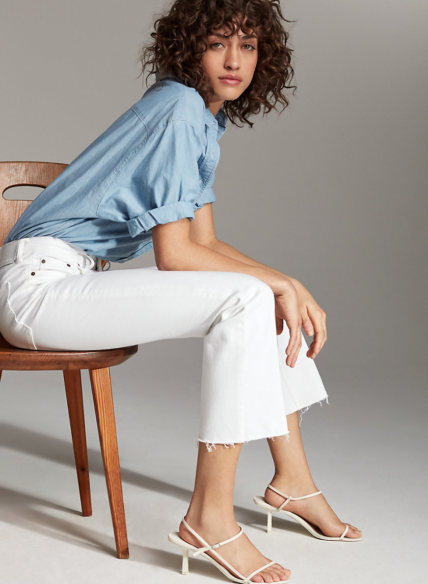 Denim Forum THE BAILEY CROP FLARE 