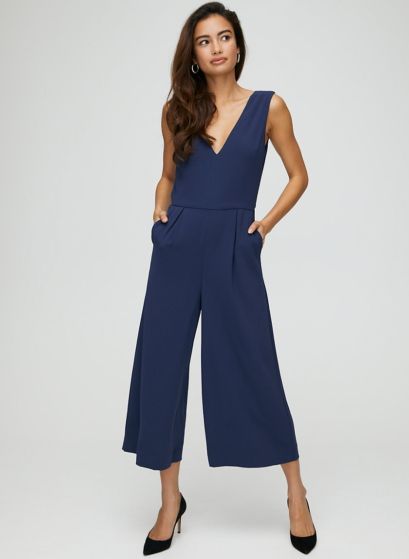 tube thin jeans jumpsuit