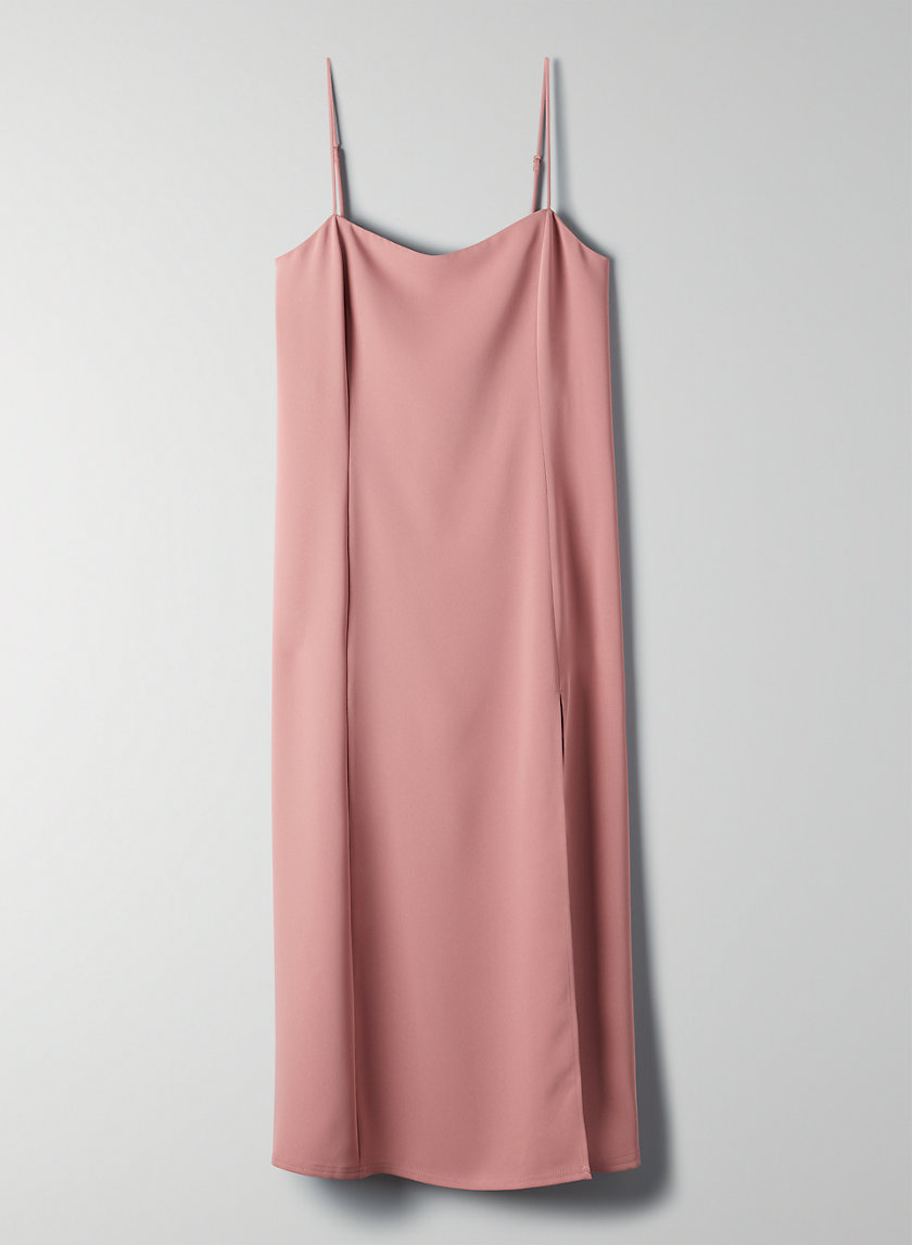 babaton slit slip dress