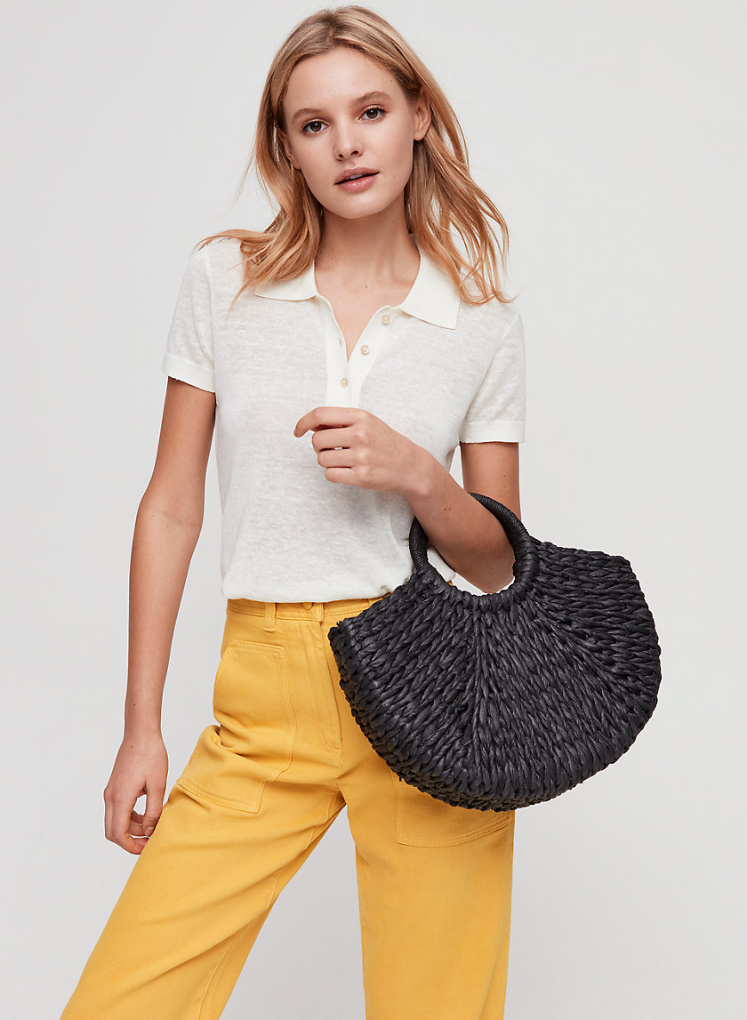 O RING STRAW TOTE O RING STRAW TOTE