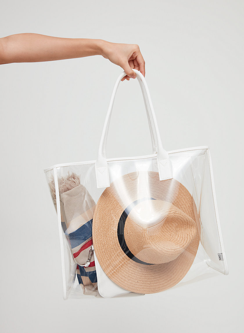 TAHIRA TOTE - Clear Oversized Tote TAHIRA TOTE - Clear Oversized Tote