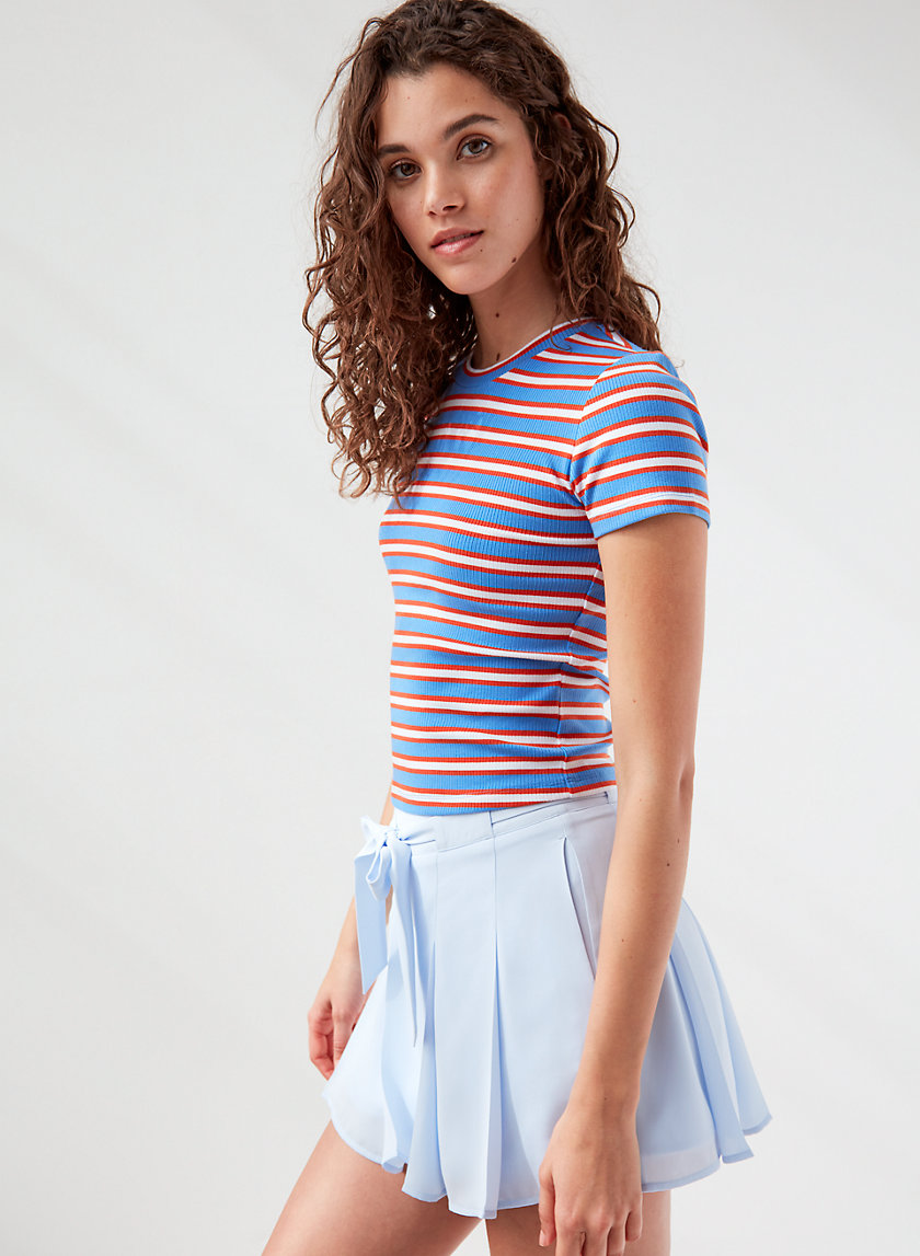 EVERDEEN T-SHIRT - Ribbed striped t-shirt EVERDEEN T-SHIRT - Ribbed striped t-shirt