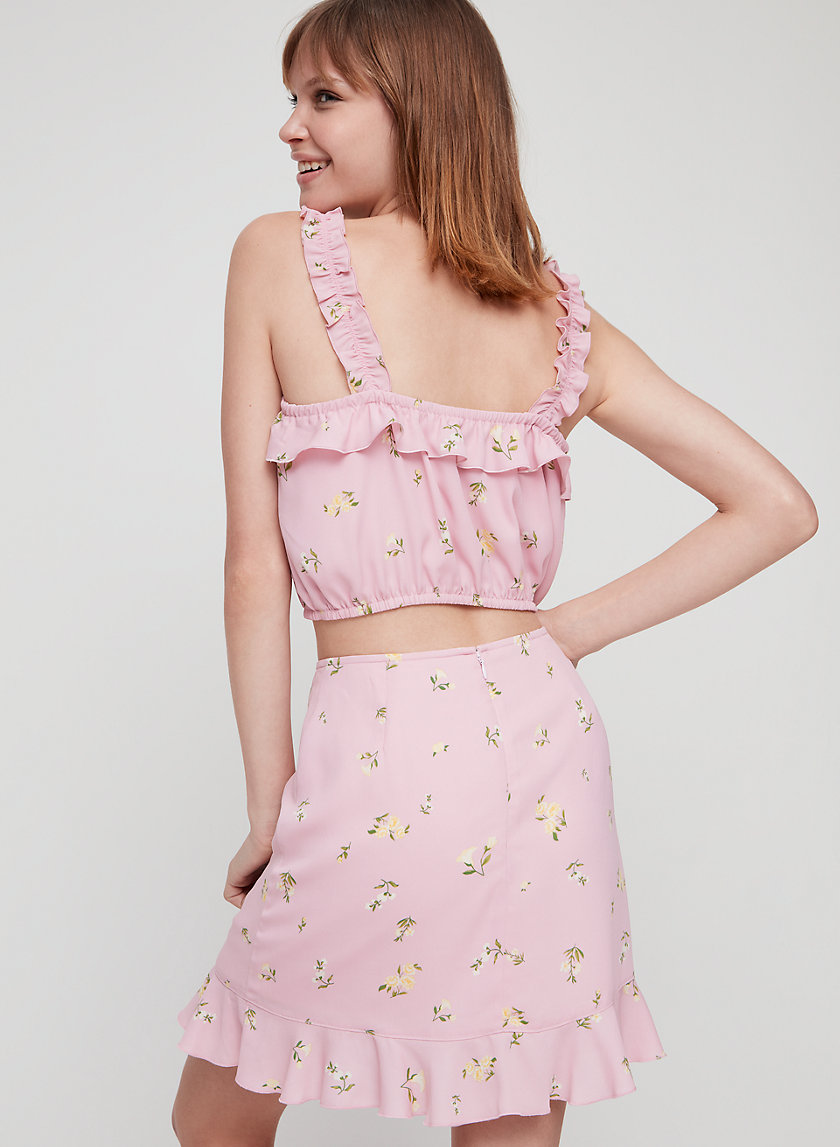 MIRANDA TANK - Floral, cropped tank top MIRANDA TANK - Floral, cropped tank top