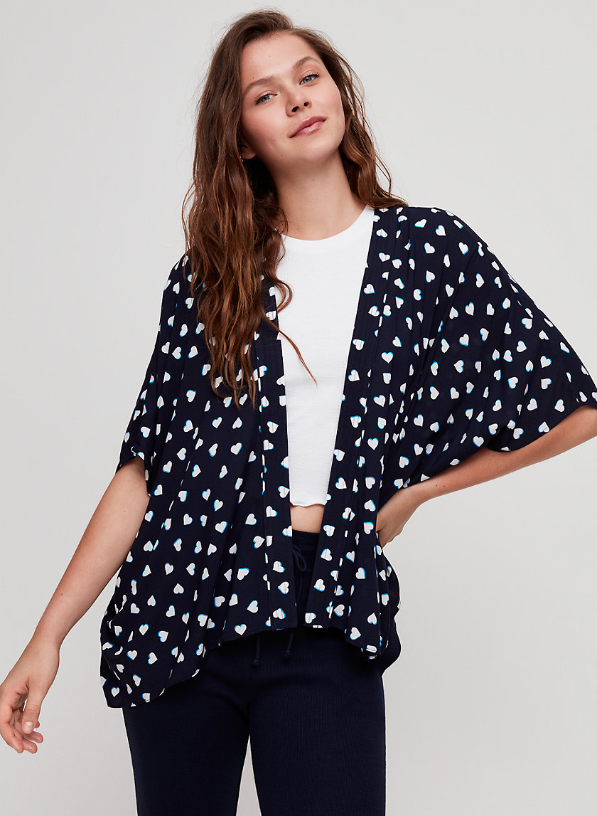 COSIMA KIMONO - Heart-print short kimono COSIMA KIMONO - Heart-print short kimono