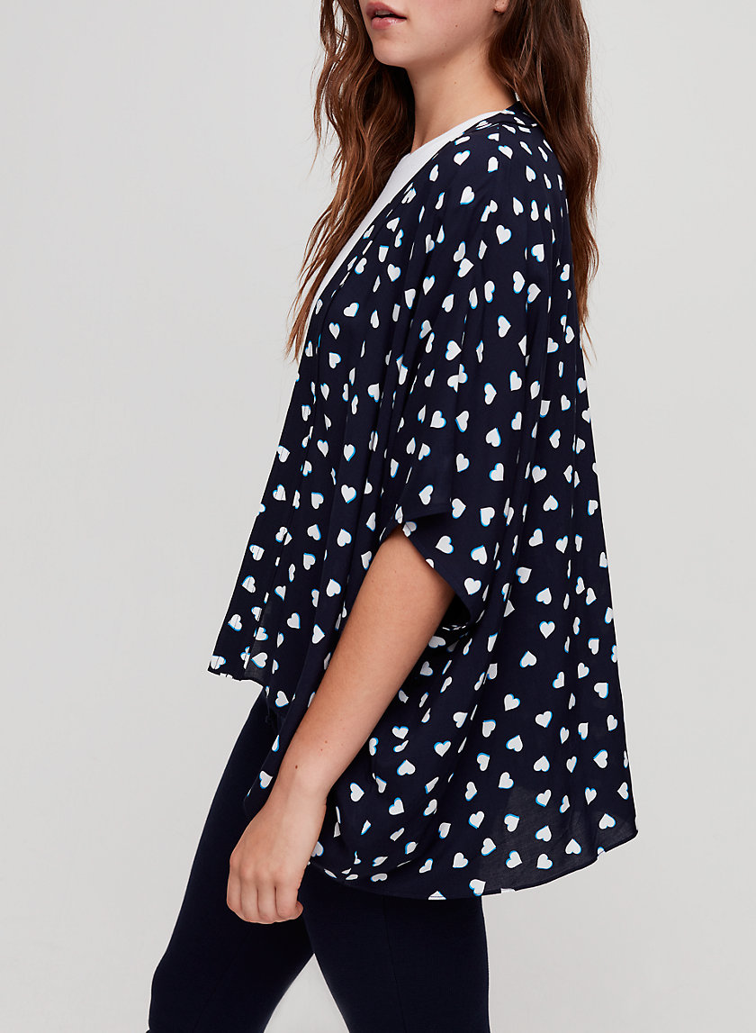COSIMA KIMONO - Heart-print short kimono COSIMA KIMONO - Heart-print short kimono