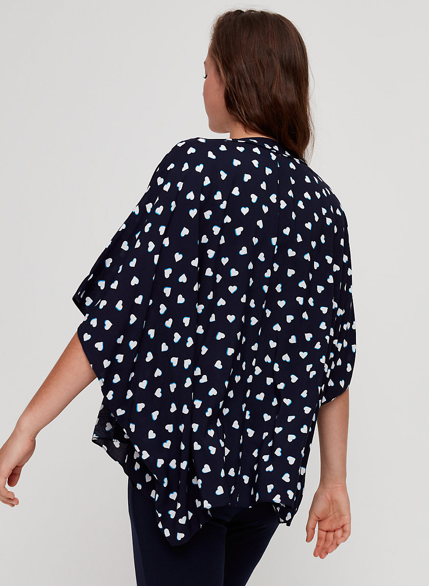 COSIMA KIMONO - Heart-print short kimono COSIMA KIMONO - Heart-print short kimono