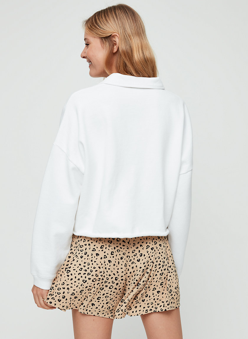 CROPPED FLEECE POLO - Collared rugby top CROPPED FLEECE POLO - Collared rugby top