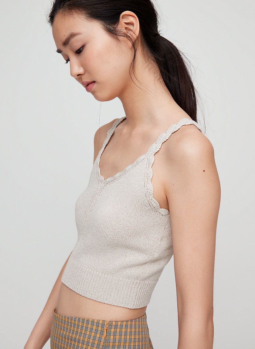 EOWYN KNIT TOP - Cropped, knit tank top EOWYN KNIT TOP - Cropped, knit tank top