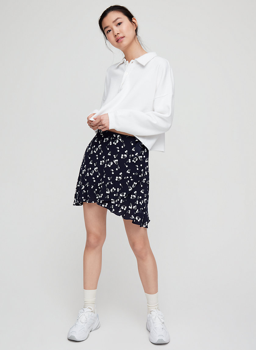 ANNELY SKIRT - Ruffled, wrap mini skirt ANNELY SKIRT - Ruffled, wrap mini skirt
