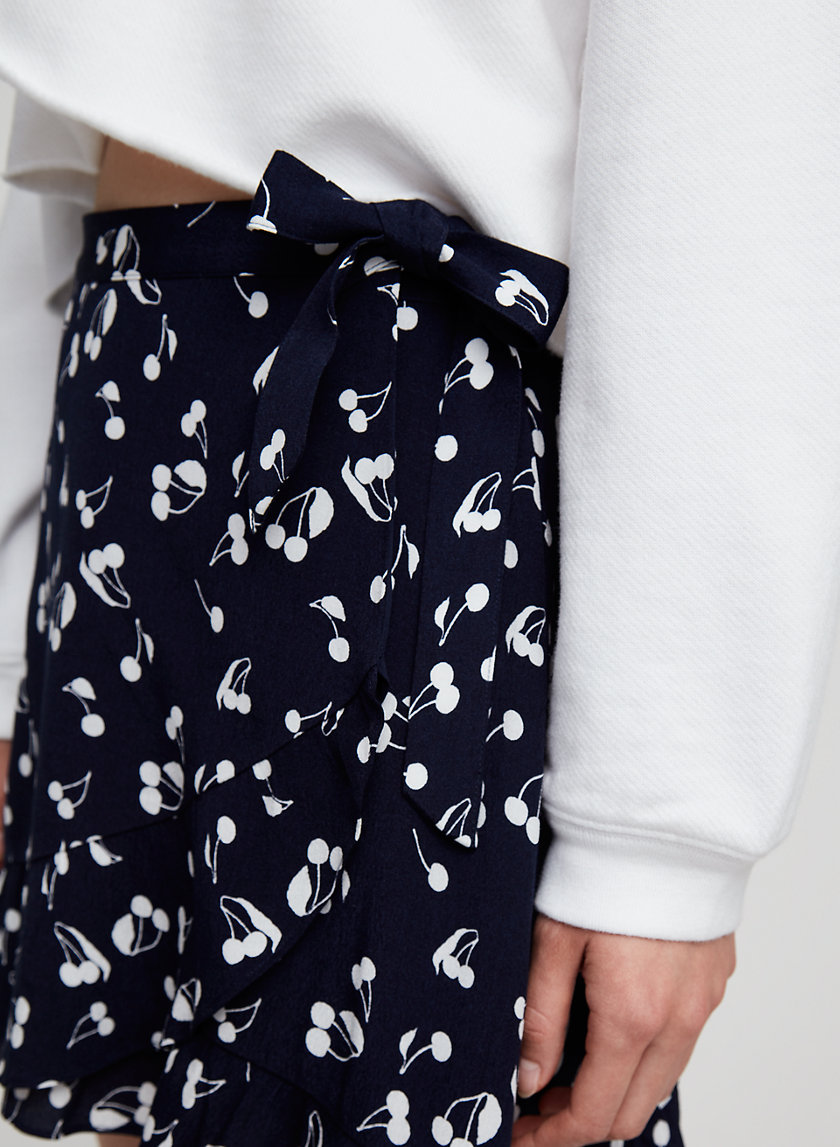 ANNELY SKIRT - Ruffled, wrap mini skirt ANNELY SKIRT - Ruffled, wrap mini skirt